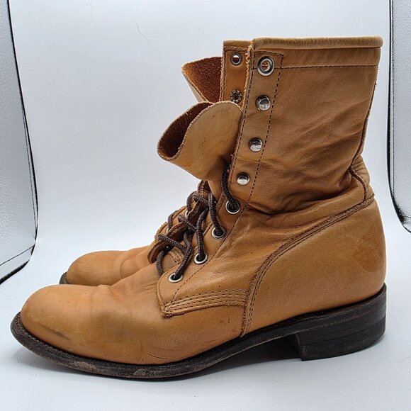 Justin Boots Womens Size 5 C Brown Boots Made In USA Casual Outdoors L0621 - Picture 11 of 12